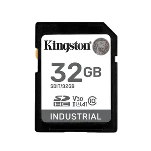 Kingston Industrial 工業級 SD 記憶卡 32G 64G 高耐用 A1 U3 V30 大卡