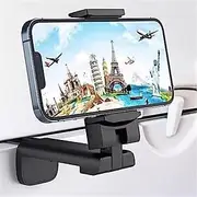 Airplane Travel Essentials Phone Holder Universal Handsfree Phone Mount for Flying with 360 Degree Rotation Accessory for Airplane Travel Must Haves Phone Stan