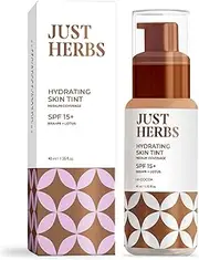 [Just Herbs] Ayurvedic Bb Cream Skin Tint Satin Foundation For All Skin Types For Light Coverage - 10_Cocoa 40 Ml