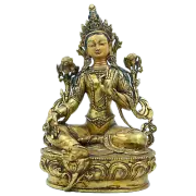 Statue Green Tara Goddess of compassion 8.6" with 3.13lbs