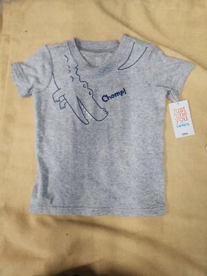 Carters Just One You 24m Grey Alligator Tshirt