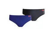 Mirage Boys High Cut Nylon/Lycra Swim Brief Bathers (Black)