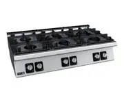 Fagor 700 Series Natural Gas 6 Burner Ss Boiling Top - Commercial Gas Cooktops (CG7-60H) - CG7-60H