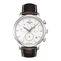 在飛比找蝦皮購物優惠-手錶俊雅系列男表多功能皮帶石英錶T063.617.16.03