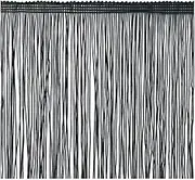 Fringe Trim Tassel 8 inch Wide 2 Yards Long for Clothes Accessories Latin Wedding Dress DIY Decoration (Black)