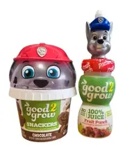 Sealed Good 2 Grow HTF Clear Paw Patrol Snackers & Silver Paw Patrol Topper