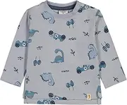 [SALT AND PEPPER] Jungen B.Boys Ls AOP Dino Baby and Toddler T-Shirt Set, Ashley Blue, 80