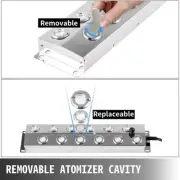 12-Head Ultrasonic Mist Maker with Waterproof Supply for Gardening, 7 kg/h Ou...