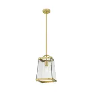 Cola Single Light Brass Lantern Pendant