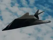 F-117 Nighthawk, 3D printed, Low Poly, PLA