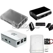Transparent +Cooling Fan /White/Black ABS Cover Box Case For Raspberry Pi 3, 2
