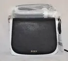 $278 DKNY Bryant Park Saffiano Leather Messenger Flap Bag Purse Crossbody New