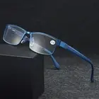 TR90 Mens Business Reading Glasses Metal Frame Readers Spring Hinge +2.0 3.0 4.0