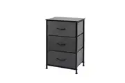 Levede 3 Chest of Drawers Storage Cabinet Dark Grey