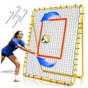 7x4 FT Volleyball Rebounder Net, 5-Angle Volleyball Training Equipment,