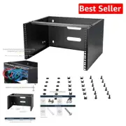 Effortless Installation 6U Wall Mount Rack - M6 Screws and Cage Nuts Included