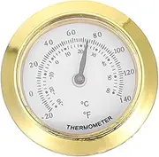 GLEAVI Small Round Temperature Gauge Accurate Indoor Measuring Device Compact Design for Easy Use for Garden and Home Temperature Monitoring