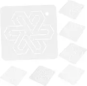Gatuida 6Pcs Quilting Template Sturdy DIY Craft Sewing Tool for Patchwork Quilting Stencils for Creative Design Easy to Use and Enhance Sewing Efficiency