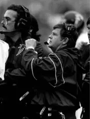 Jerry Glanville Atlanta Falcons looks on 1990s Old Photo 11