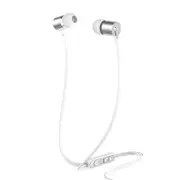 M63 Universal 3.5mm Wired Line Control In-Ear Earphone With Mic for Android SILVER COLOR