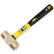 3 Pound Solid Brass Sledge Hammer With Fiberglass Handle No Non Spark