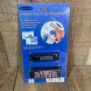 Suzuki Easy Rider Harmonica EZR-20T Black With Disc Case SEALED NEW Key Of C