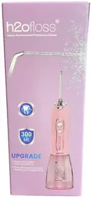 New H2ofloss Water Dental Flosser Portable Dental Oral Irrigator- Pink