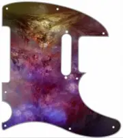 Telecaster Guitar Pickguard Graphic Custom fit Fender 8 hole Tele Fractal Space