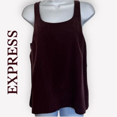 EXPRESS Plum Modal Blend Silky Racerback Tank Top NWT $40 Size XS