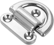 Stainless Steel Boat Folding Pad Ring Tie Down Anchor Lashing Plate Versatile Tie Down for Rv Van