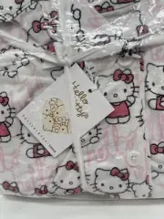 Pottery Barn Pajamas Teen Hello Kitty Flannel PJs Sz L New Open Pkg