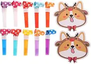 NOLITOY 10 Sets Corgi Party Blowouts Noisemakers Fun Birthday Party Favors Whistles for Lightweight Portable for Festivals and Celebrations