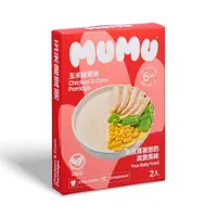 在飛比找PChome24h購物優惠-【MUMU】玉米雞茸粥150gx2包/盒