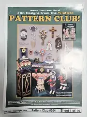 Woodworking 2004 Winfield Pattern Club #204 Uncut Sheets 1-14