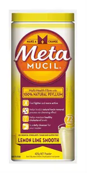 Metamucil Smooth Texture Lemon-Lime Flavour 425g (72 Doses)