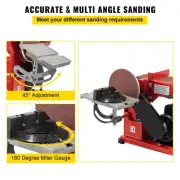 Electric Bench Sander 4x36 Belt and 6 Disc Grinder 375W Adjustable Rubber Feet