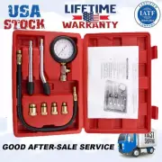 For Car Bicycle Engine Cylinder Compression Pressure Tester Gauge Kit Diesel Gas