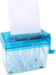 Portable Paper Shredder, 2021 New Shredded Paper Manual Hand Paper Shredder Desktop Hand Cranked Shredder Paper Document File Shredder Cutting Machine for School Home Office