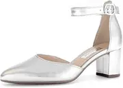 [Gabor] Women's Classic Pumps, Women's Heel Shoes, Silver 31, 37.5 EU