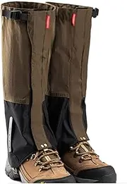 [LYLFF] Leg Gaiters, Snow-Proof, Waterproof, Snake-bite-Proof Leggings, Suitable for Mountaineering, Skiing, Hiking, Hunting, Mountaineering Boots, Leggings (Color : A, Size : One Size)