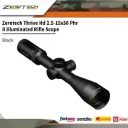Zerotech Thrive Hd 2.5-15x50 Phr Ii Illuminated Rifle Scope Black #th2155p-ir