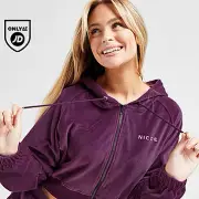 Nicce Velour Full Zip Hoodie