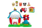 CoComelon Petting Farm Playset - Features a Farmer Figure JJ, Barn Animals, Barn Facade with Windmill, Hen House, Tractor - Sounds and Phrases - Musical -Toys for Kids, Toddlers, and Preschoolers