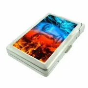 Fire Ice Em15 Cigarette Case with Built in Lighter Metal Wallet