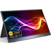 UPERFECT 15.6" Portable Monitor 1080P USB C IPS Display Screen Speakers HDMI
