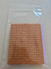 NEW LEGO 50 Medium Nougat Brick, Modified 1 x 2 with Masonry Profile