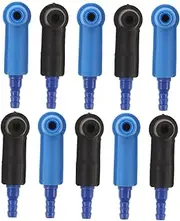 Mikinona 10pcs Brake Fluid Bleeder Connector Hose Connector with Bleeder for Automotive Maintenance Efficient Brake Fluid Replacement Adapter for All Vehicle Models