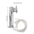 Draft Beer Kegerator Tower 3 Tap Stainless Steel Dispenser For Home Brewing A