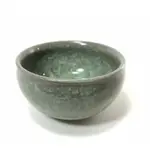 笠野窯 青瓷冰裂 青綠色茶碗(生活陶 品茗茶 陶藝 青瓷冰裂 茶具茶碗 贈高級錦盒)