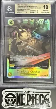 BGS 10 One Piece OP03-108 SR Charlotte Cracker - English - Foil - PRB01 - Graded